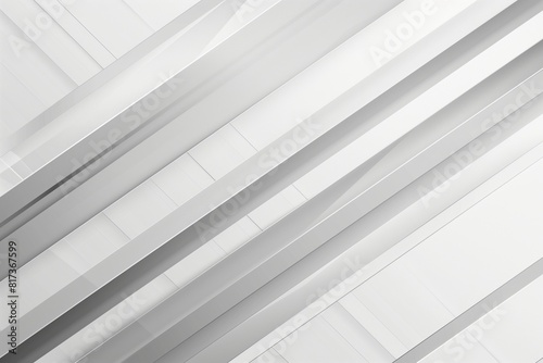 Gray and white diagonal line architecture geometry tech abstract subtle background vector illustration.