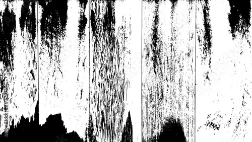 4-27. Wood board Texture Effect - Illustration. Black and white vector textures in scratch background.