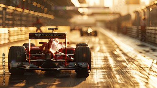 Illustration about formula 1 race.