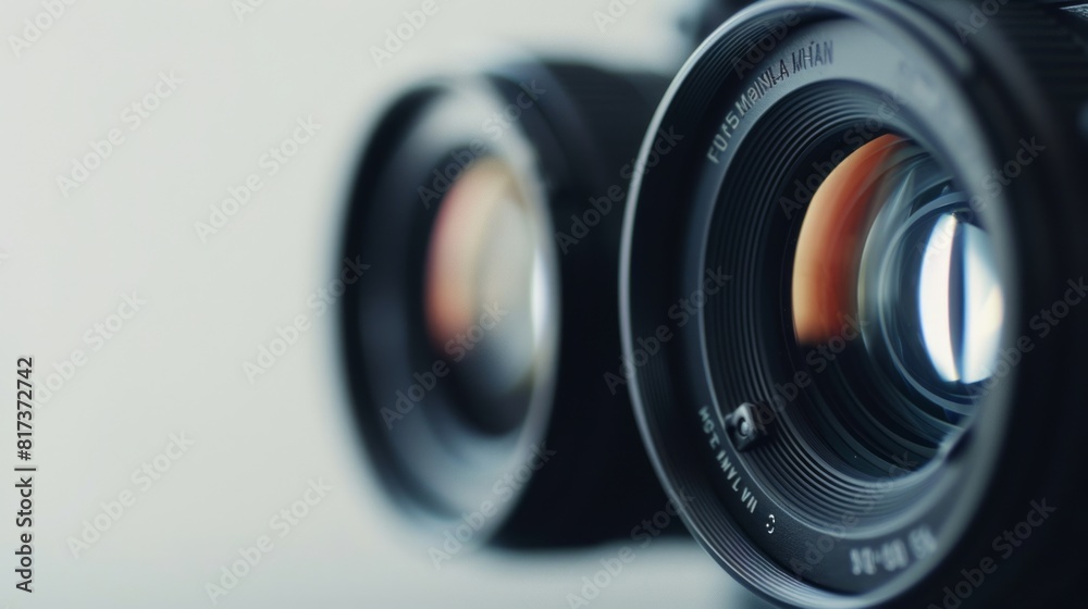 digital camera macro shot foreground camera turned straight into the frame white background digital camera macro shot foreground camera turned straight into the frame white background