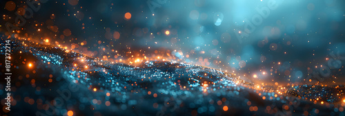 Realistic Network Infrastructure Illustration: Connecting the Digital World