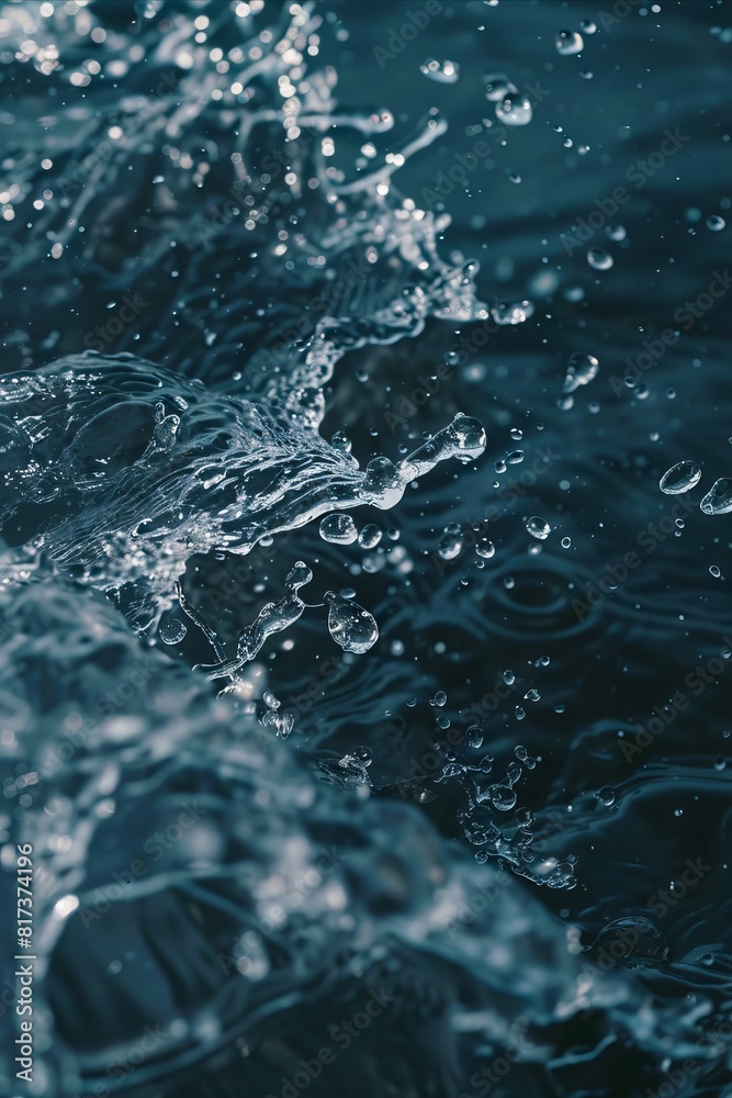 Water splashes on the surface of a lake. Water splashes on the surface of a lake.