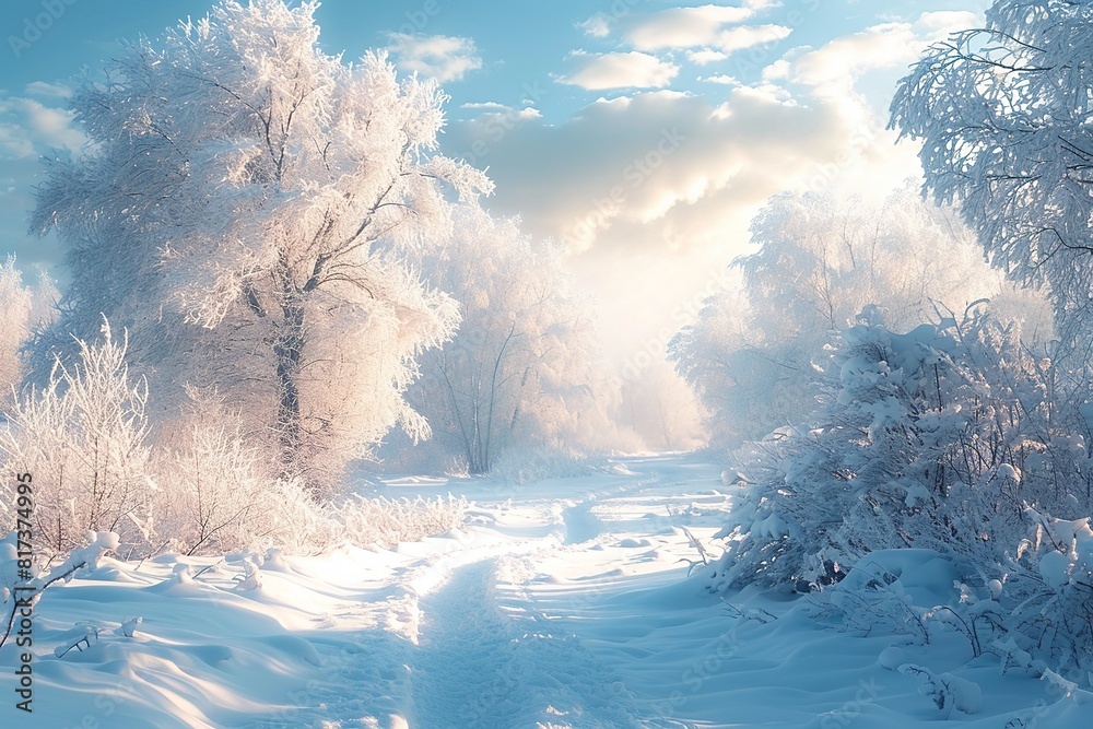 Beautiful background image of a wide format on a winter theme. Beautiful background image of a wide format on a winter theme.