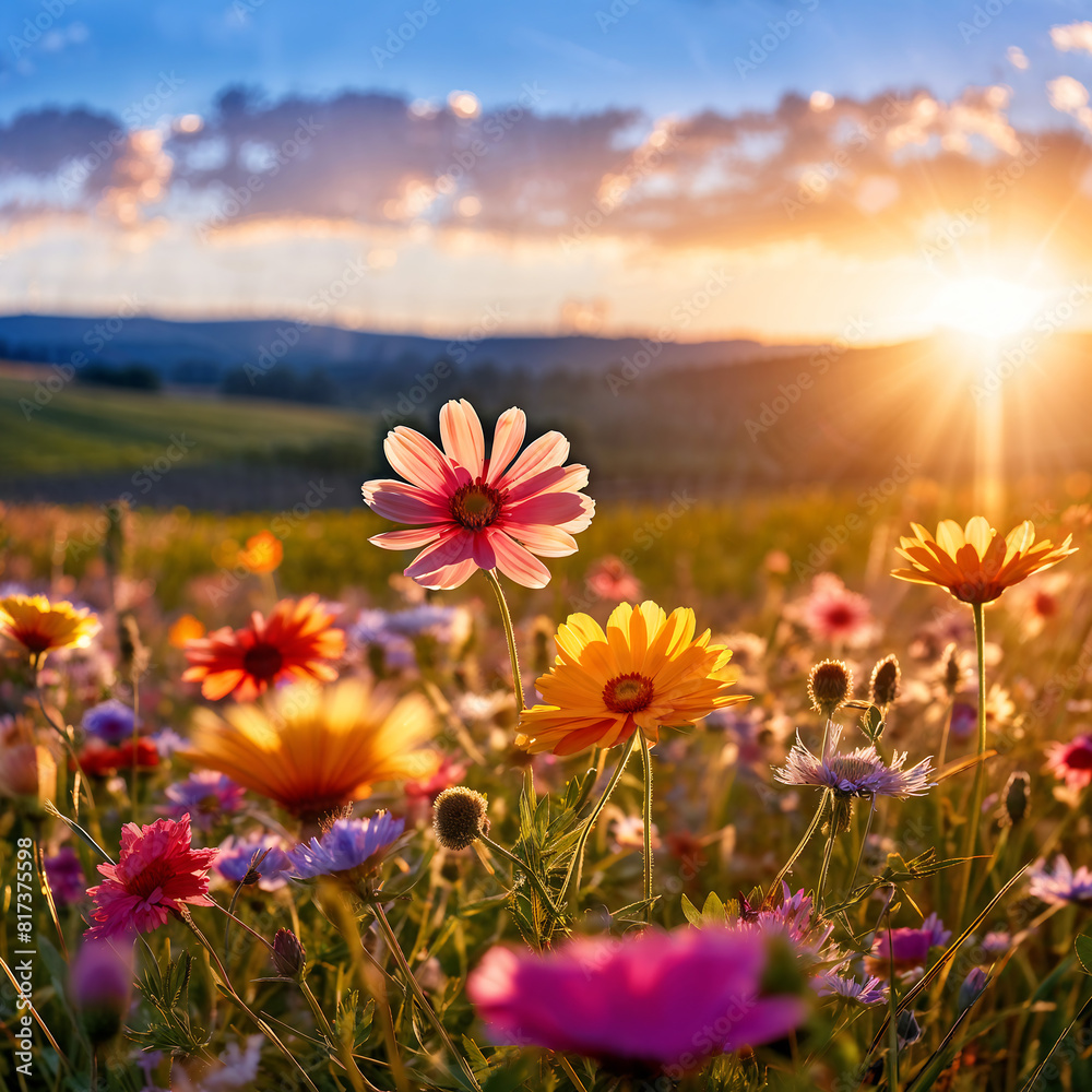 Fototapeta premium flowers in the field