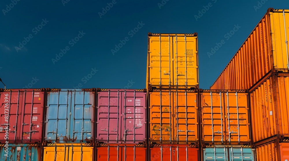 Fototapeta premium cargo containers in port