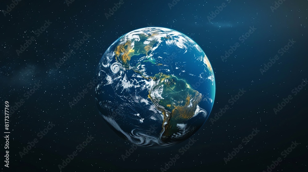 Earth. Galaxy background full of stars Earth. Galaxy background full of stars