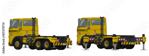 isolate truck on white background