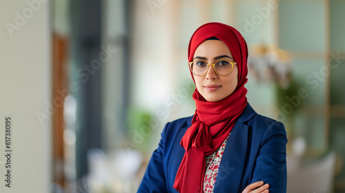 Hijab Wearing Muslim Business Women