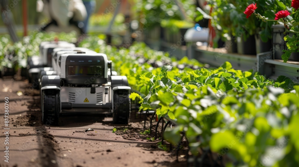 Magazine-style feature on the concept of smart robotic farmers, showcasing the advanced technology behind these robots and their impact on the future of farming Magazine-style feature on the concept of smart robotic farmers, showcasing the advanced technology behind these robots and their impact on the future of farming