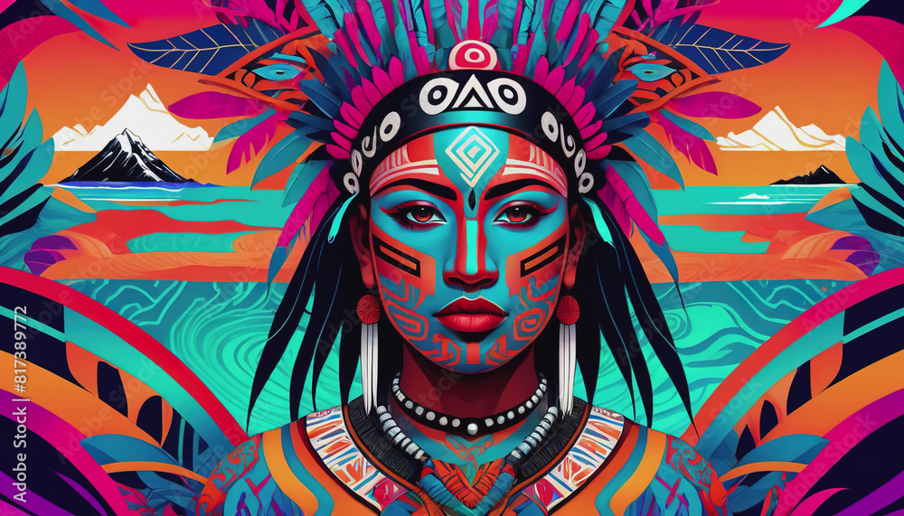 International Day of the World's Indigenous Peoples. The Maori tribe of New Zealand International Day of the World's Indigenous Peoples. The Maori tribe of New Zealand