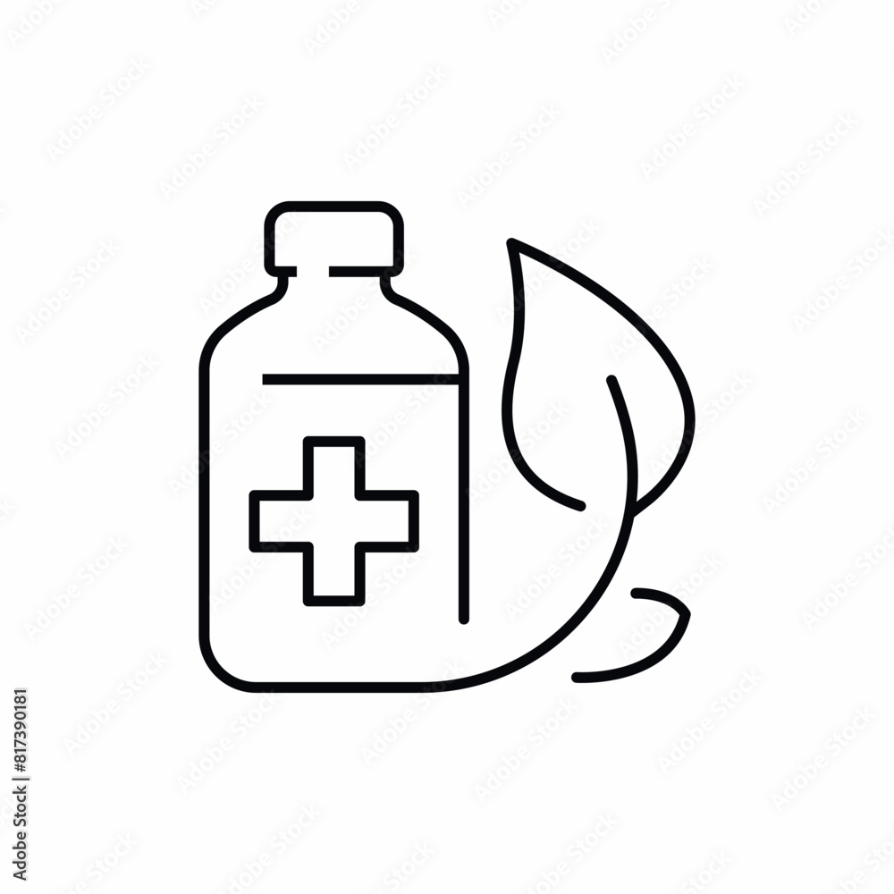 medicine biology leaf wellness icon medicine biology leaf wellness icon