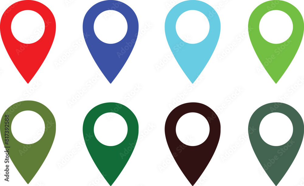 Navigation pin or map pin