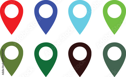 Navigation pin or map pin