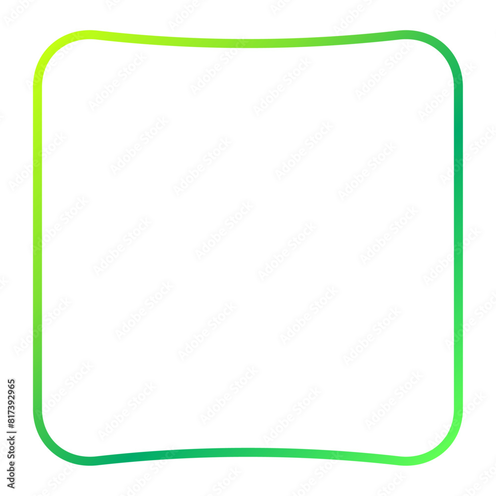 へこみ付きグラデーション線画枠 へこみ付きグラデーション線画枠