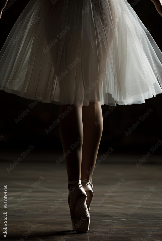ballet dancer in a ballet pose.Minimal creative art and fun concept.Advertisement for ballet schools ballet dancer in a ballet pose.Minimal creative art and fun concept.Advertisement for ballet schools