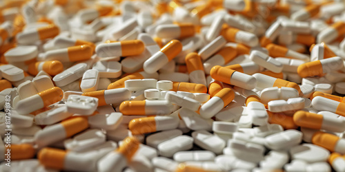 Pills Orange and white lay scattered haphazardly, their powerful opioid effects nowhere to be seen