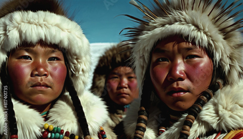 International Day of the World's Indigenous Peoples. Eskimo tribe Canada, USA, Russia photo