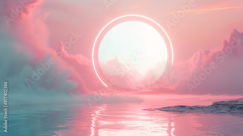 Eternal Calm: A Serene and Surreal Waterscape