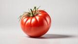 single tomato isolated on white background