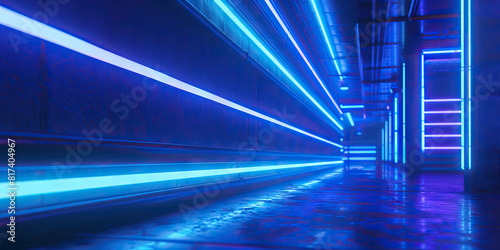 Neon blue lights illuminate the dark corners of a popular nightclub, pulsing in time with the bass-heavy music.