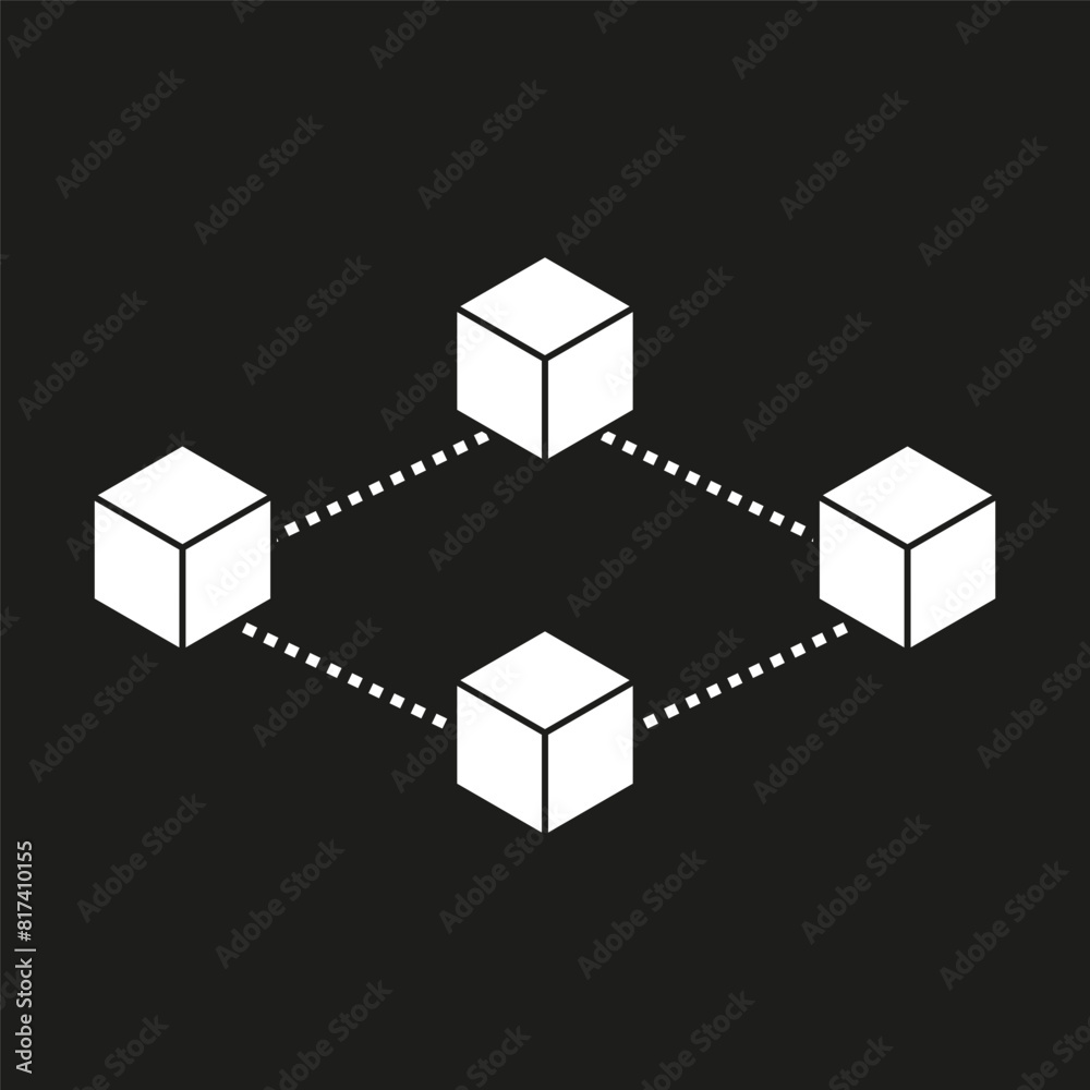Network of connected nodes. Decentralized architecture. Peer to peer system. Vector illustration. EPS 10. Network of connected nodes. Decentralized architecture. Peer to peer system. Vector illustration. EPS 10.