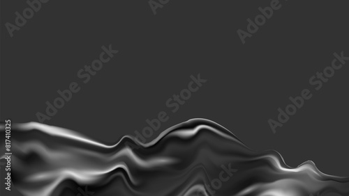 3d design with silk texture cloth background. Luxurious satin fabric. Product advertising design. Vector realistic illustration.