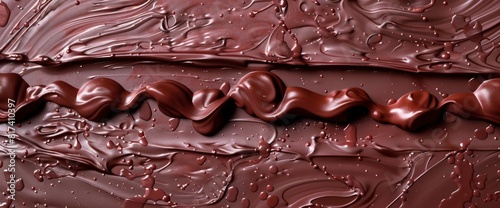 Abstract Background World Chocolate Day, Chocolate Fractal Textures, World Chocolate Day Background