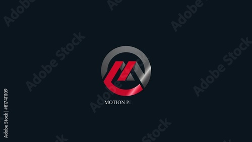 Black background beautiful motion picture logo animation, logo, logo with black background, business logo