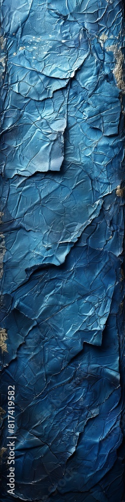 A detailed blue textured surface up close. A detailed blue textured surface up close.