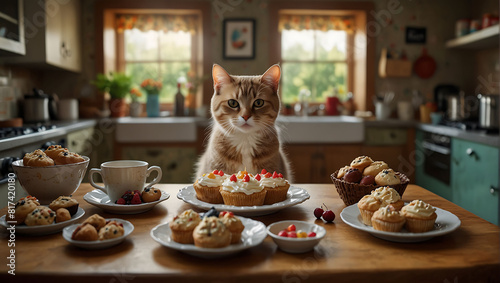 Cat s Delight Birthday Treats in the Kitchen