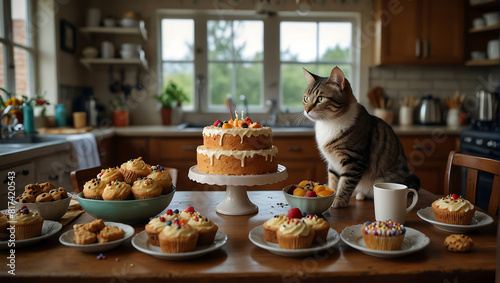 Cat s Delight Birthday Treats in the Kitchen