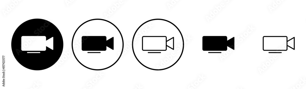 Video icon set. video camera icon vector. movie sign. cinema Video icon set. video camera icon vector. movie sign. cinema
