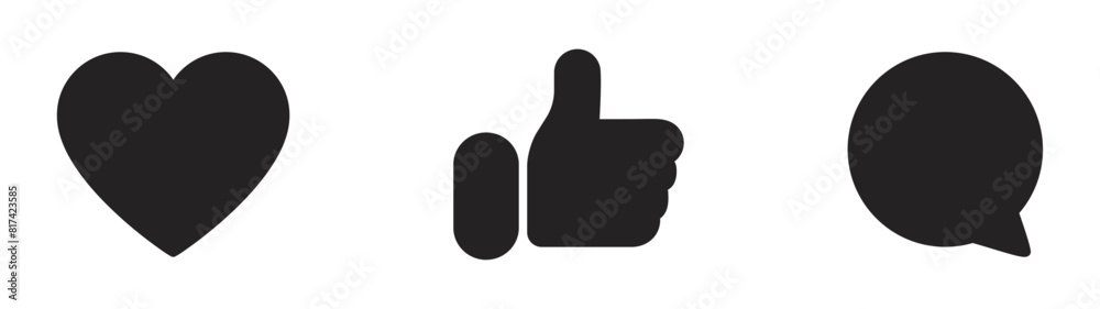 like, comment, share social media icon like, comment, share social media icon