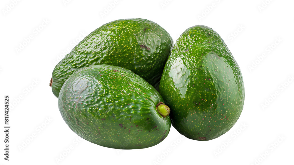 whole, green, and fresh avocado on a white background. The avocados are green and have a rough texture. They are a good source of vitamins C, K, and E, as well as potassium whole, green, and fresh avocado on a white background. The avocados are green and have a rough texture. They are a good source of vitamins C, K, and E, as well as potassium
