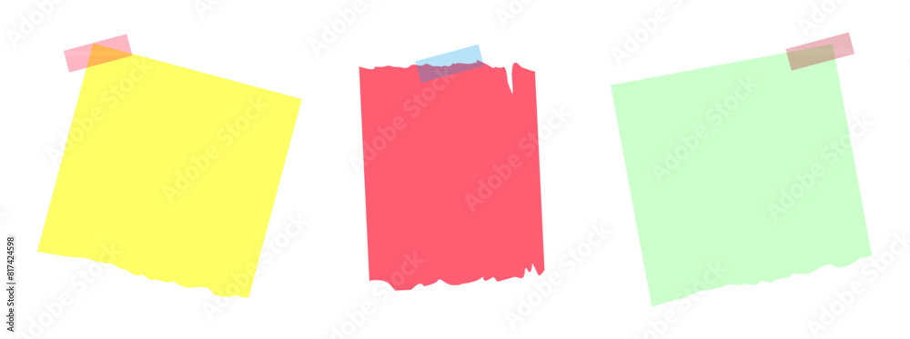paper note with tape paper note with tape