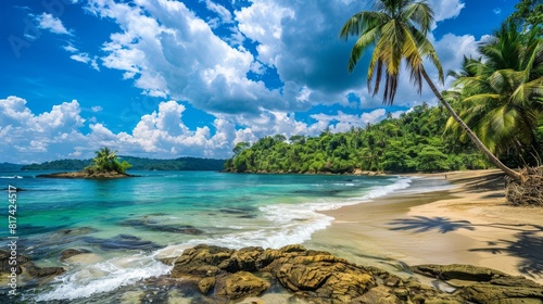 Costa rica travel. explore the stunning summer views of central americas tropical paradise