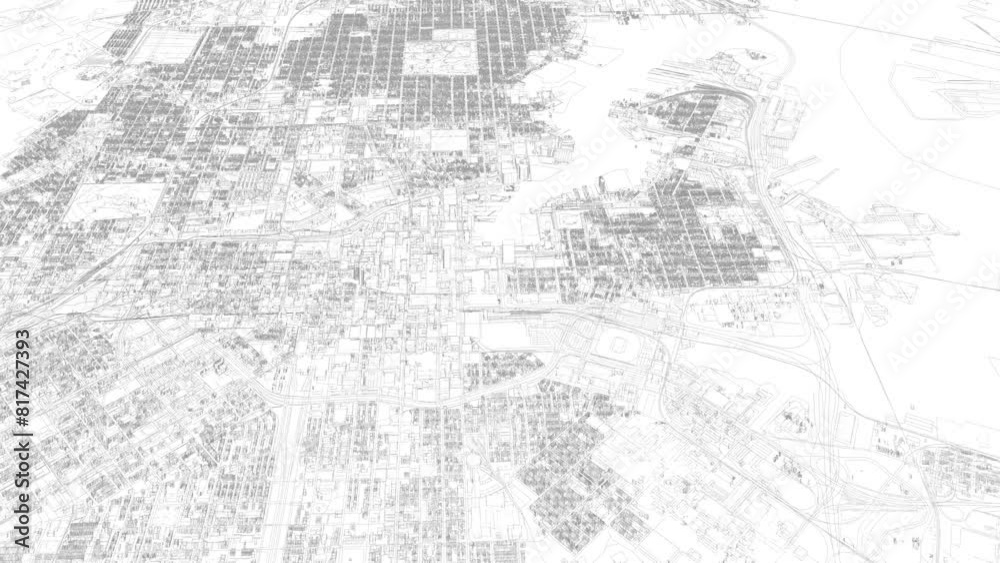 3D looped animation of Baltimore mass buildings 3D looped animation of Baltimore mass buildings