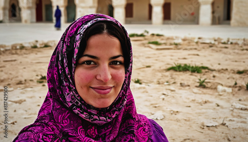 Women s Day in Tunisia. a Muslim girl. International Women s Day