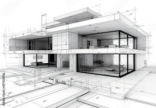 Wireframe rendering of a co...