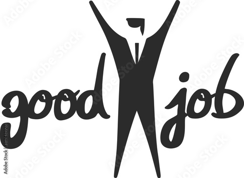 Good job message symbol