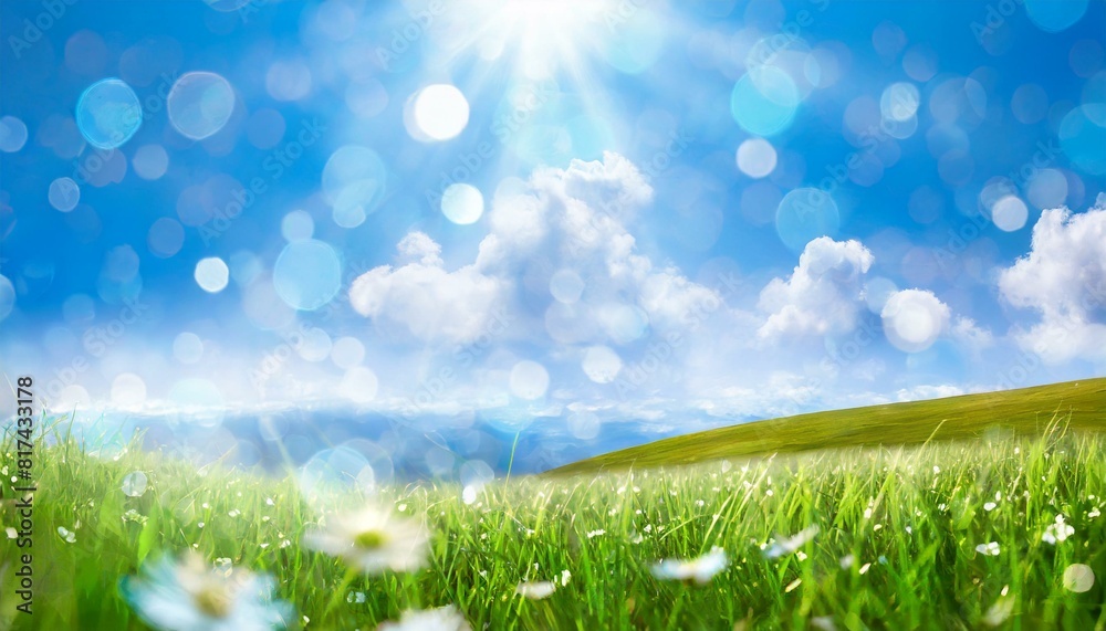 Obraz premium きらめく夏の草原