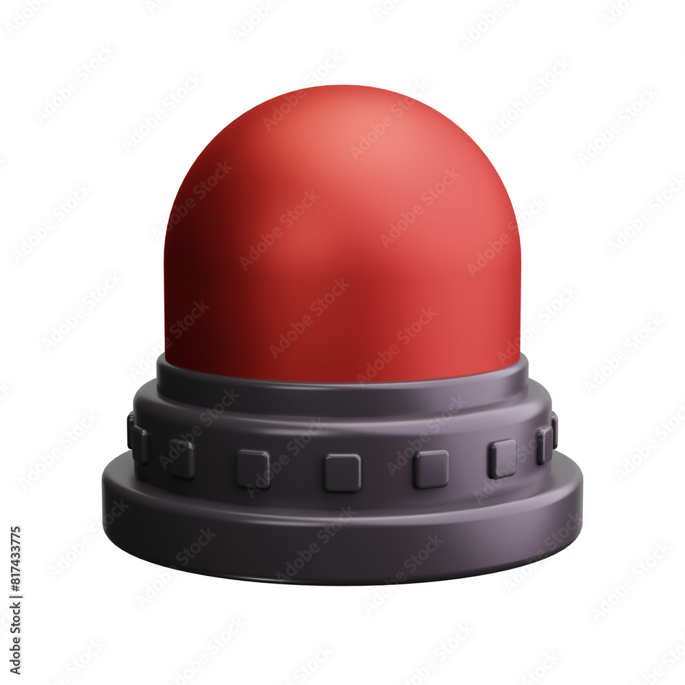 siren 3d render icon siren 3d render icon