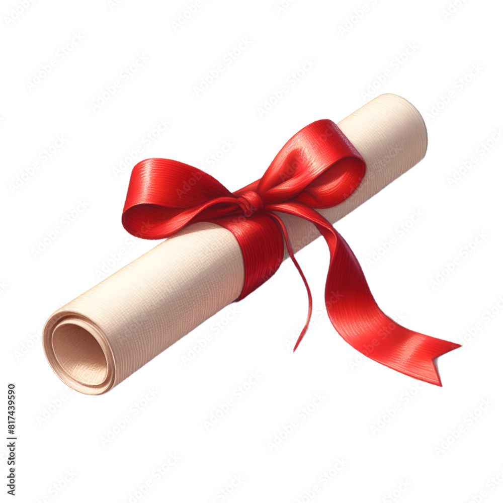 diploma with ribbon diploma with ribbon
