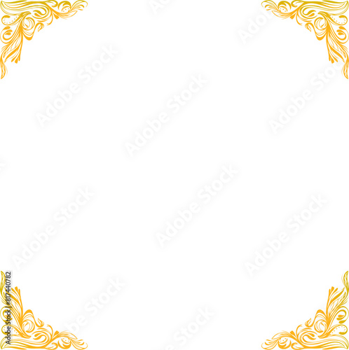 ファンタジー正方形フレーム背景素材