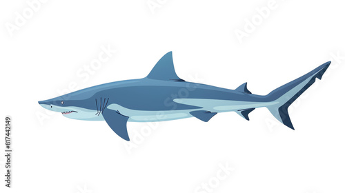 shark isolated on white transparent background © Pornsurang