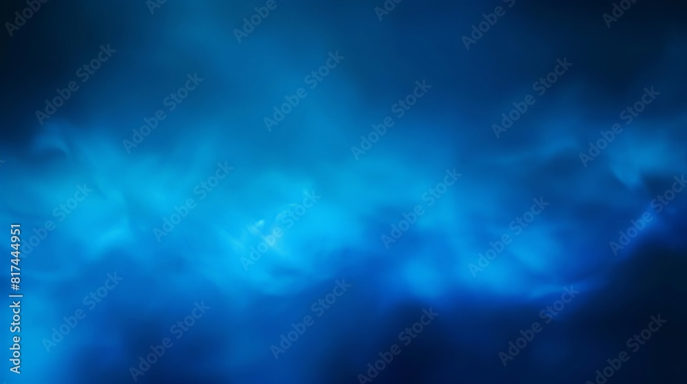 Dark Blue Defocused Blurred Motion Gradient Abstract Background, Widescreen