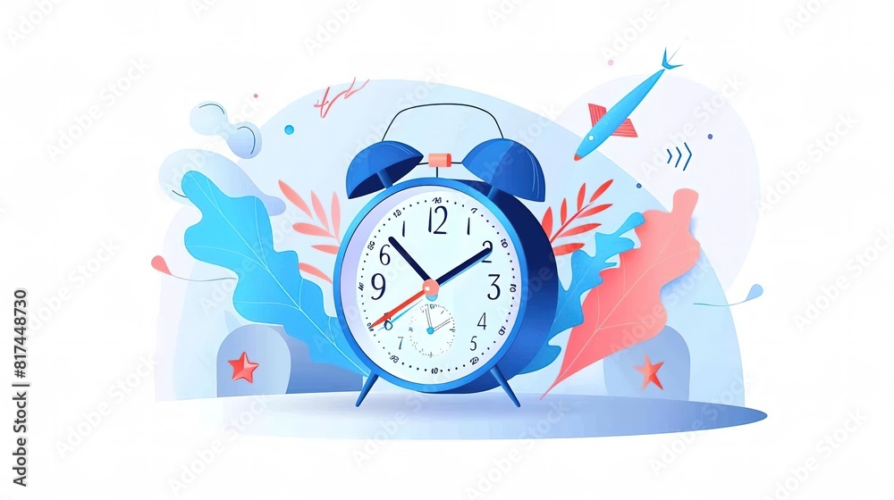 Design a creative and captivating alarm clock that incorporates vibrant colors and unique features. Design a creative and captivating alarm clock that incorporates vibrant colors and unique features.