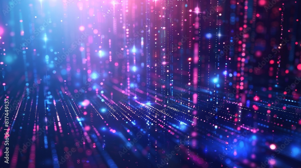 A colorful, abstract background with blue and pink swirls and dots A colorful, abstract background with blue and pink swirls and dots