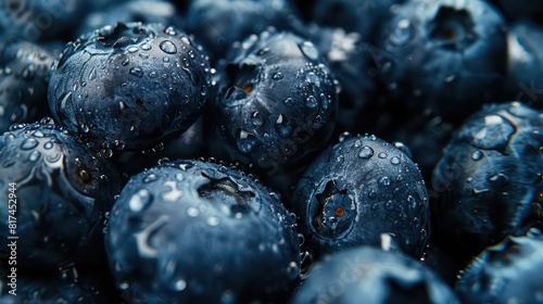 blueberries close-up background with full crowded picture

