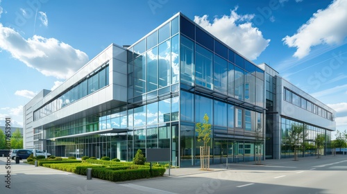 business building  corporate headquarters with Modern Architecture  